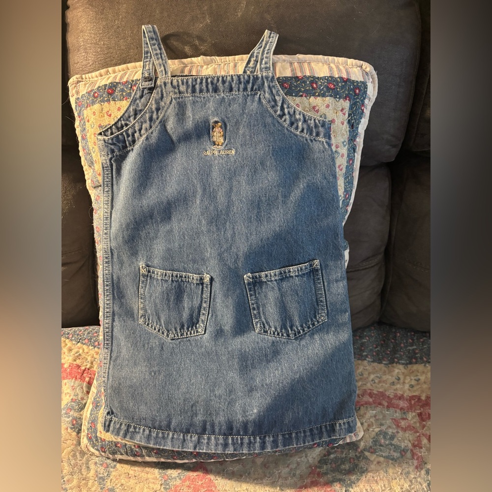 Ralph Lauren Denim Jumper, Blue Denim, Size S